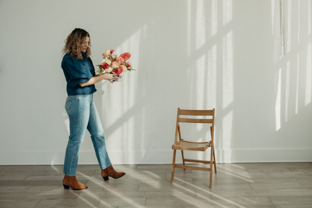 Florist branding photoshoot by a Jersey City branding photographer