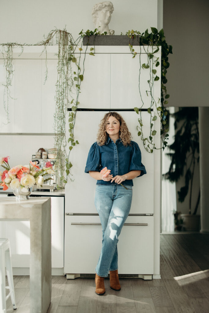 Florist branding photoshoot by a Jersey City branding photographer