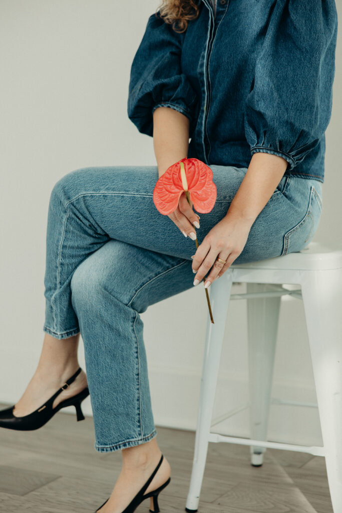 Florist branding photoshoot by a Jersey City branding photographer