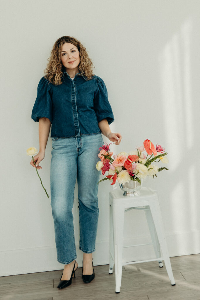 Florist branding photoshoot by a Jersey City branding photographer
