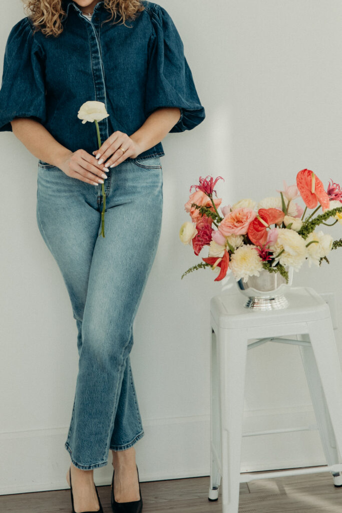 Florist branding photoshoot by a Jersey City branding photographer