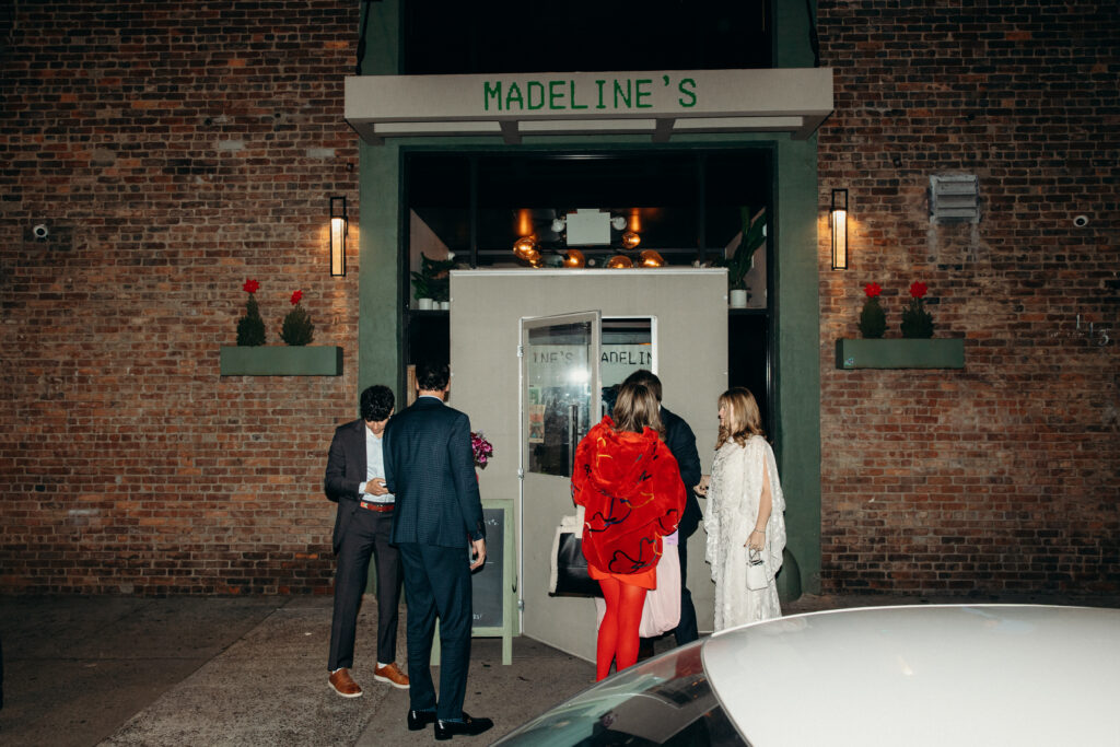 Venue Details from the Wedding at Madeline’s, Brooklyn