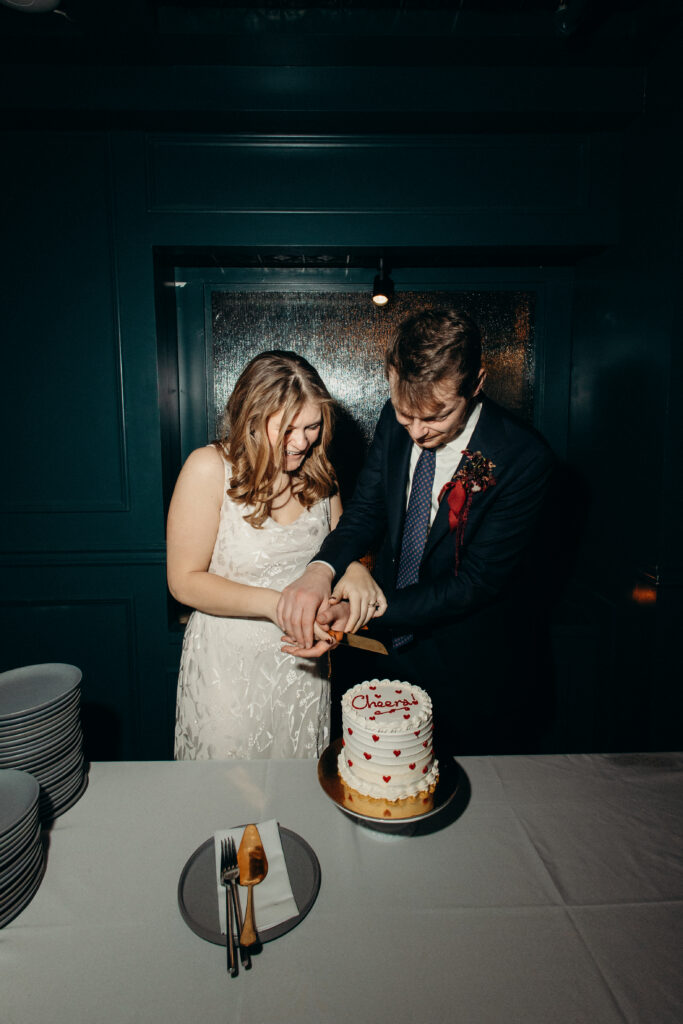 Cake cutting at Madeline’s, Brooklyn