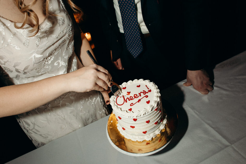 Cake cutting at Madeline’s, Brooklyn