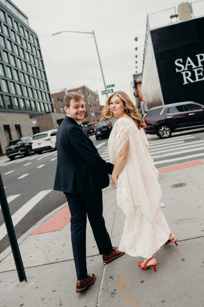 Wedding Couple Portraits at Arlo Williamsburg by Brooklyn Wedding Photographer
