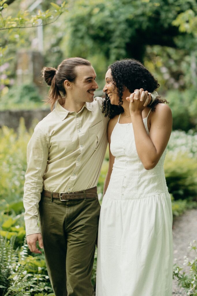 Cross Estate Gardens Engagement Session by a New Jersey Engagement Photographer
