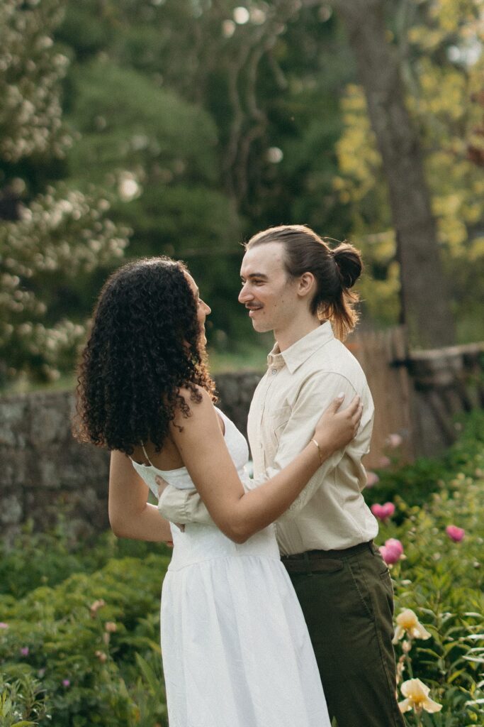 Cross Estate Gardens Engagement Session by a New Jersey Engagement Photographer