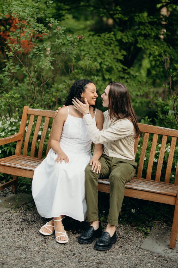 Cross Estate Gardens Engagement Session by a New Jersey Engagement Photographer