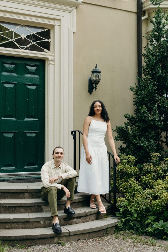 Cross Estate Gardens Engagement Session by a New Jersey Engagement Photographer
