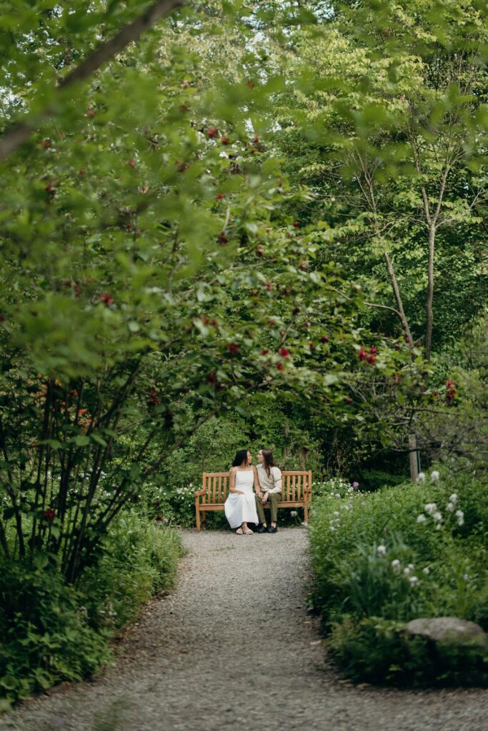 Cross Estate Gardens Engagement Session by a New Jersey Engagement Photographer