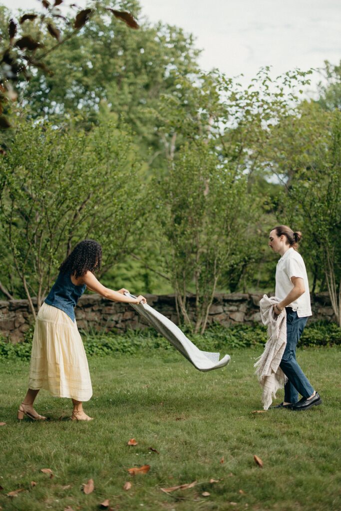 Cross Estate Gardens Engagement Session by a New Jersey Engagement Photographer