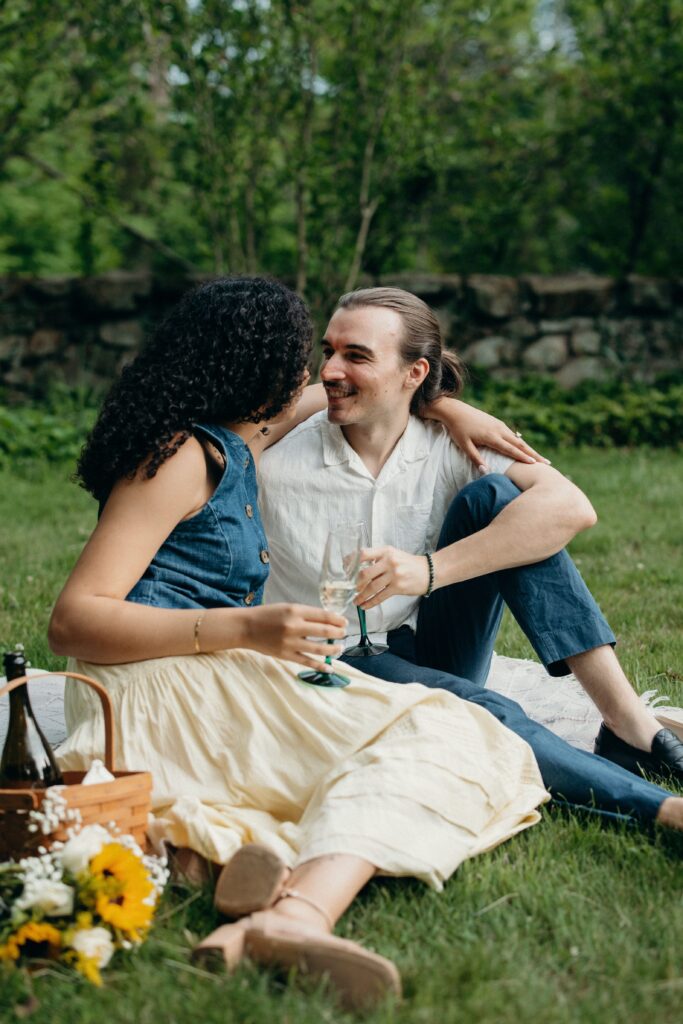 Cross Estate Gardens Engagement Session by a New Jersey Engagement Photographer