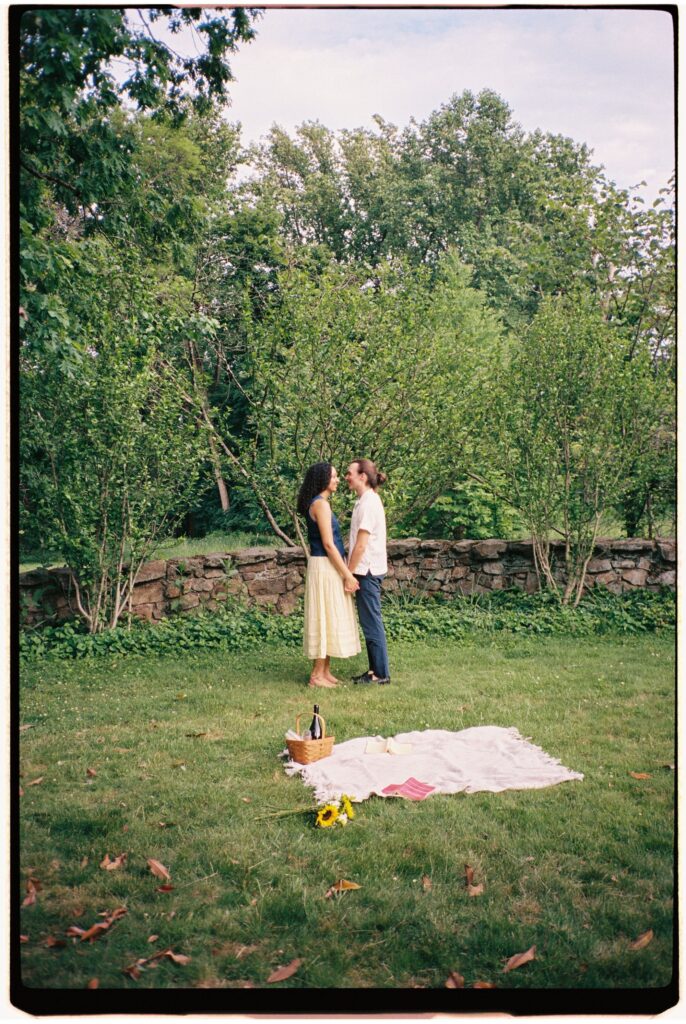 Cross Estate Gardens Engagement Session by a New Jersey Engagement Photographer