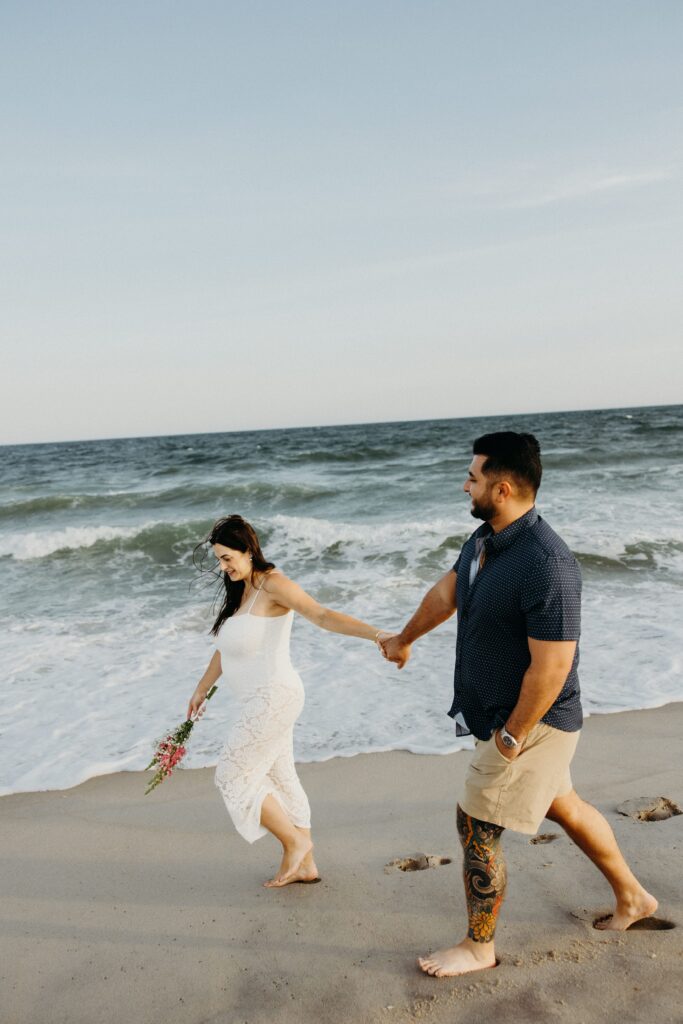 Gender Reveal Photos at Long Island Beach by a New York Family Photographer
