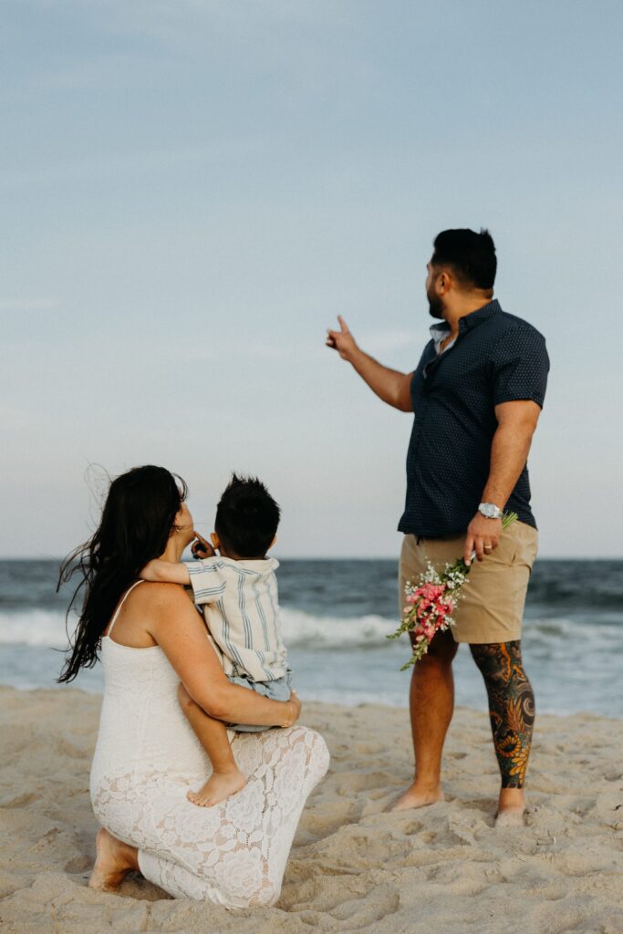 Gender Reveal Photos at Long Island Beach by a New York Family Photographer