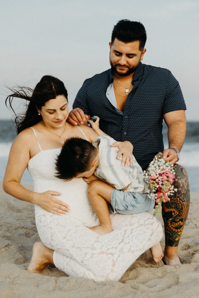 Gender Reveal Photos at Long Island Beach by a New York Family Photographer