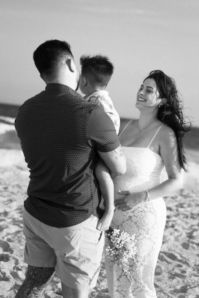 Gender Reveal Photos at Long Island Beach by a New York Family Photographer