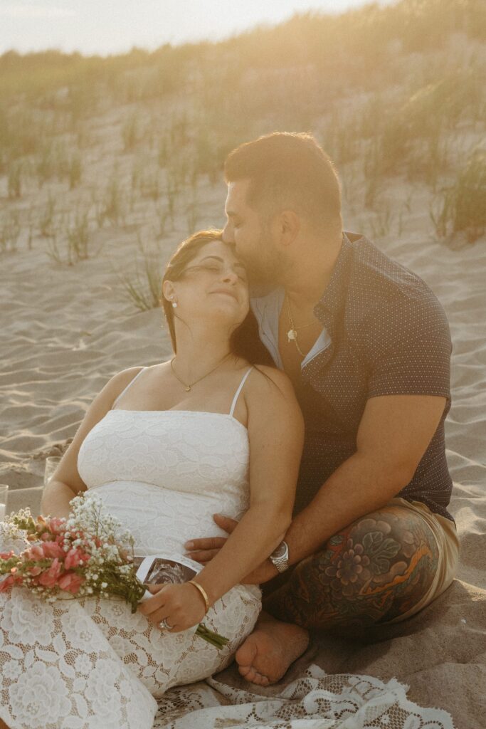 Gender Reveal Photos at Long Island Beach by a New York Family Photographer