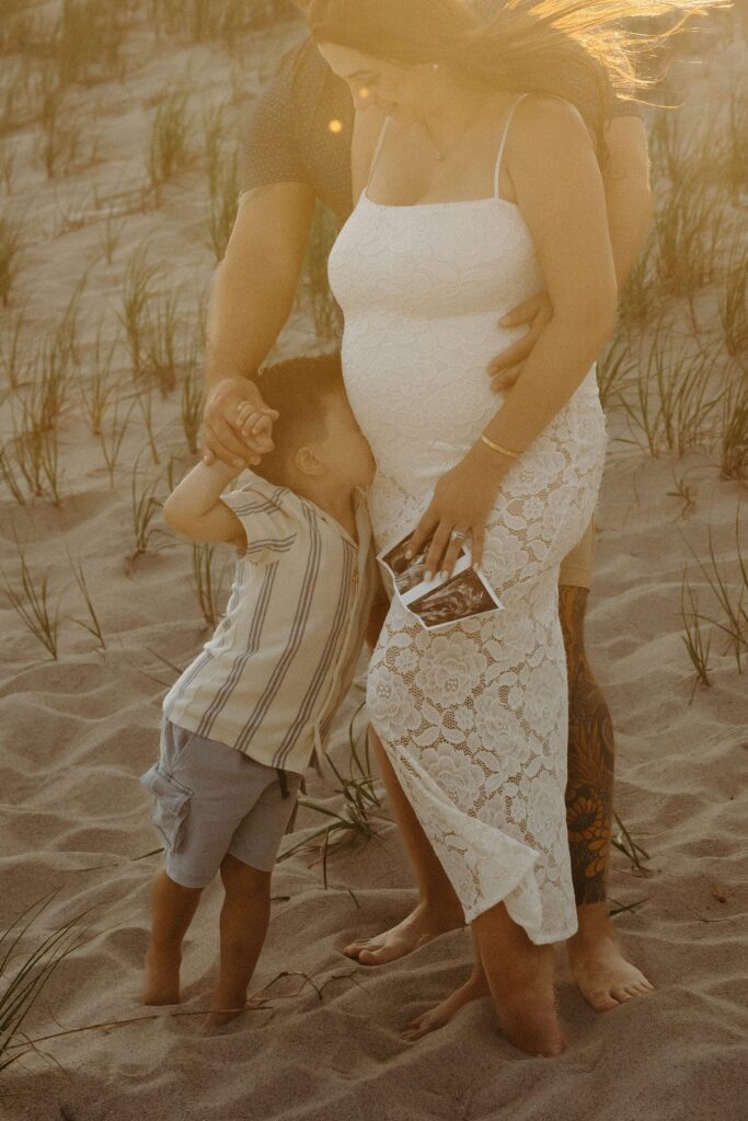 Gender Reveal Photos at Long Island Beach by a New York Family Photographer