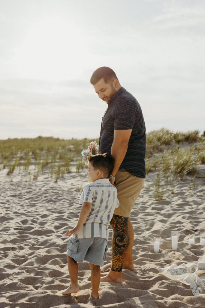Gender Reveal Photos at Long Island Beach by a New York Family Photographer