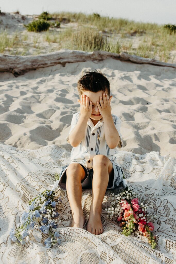 Gender Reveal Photos at Long Island Beach by a New York Family Photographer