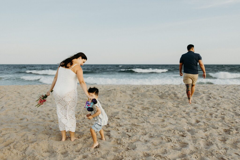Gender Reveal Photos at Long Island Beach by a New York Family Photographer