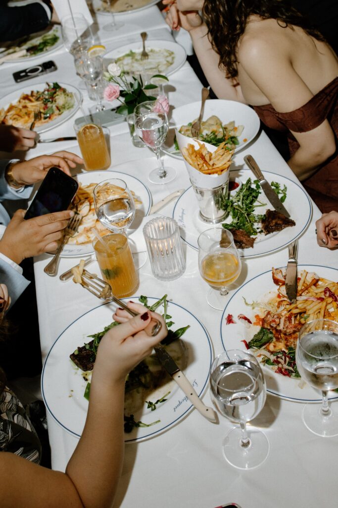 Guests Enjoying Dinner at Le Bilboquet