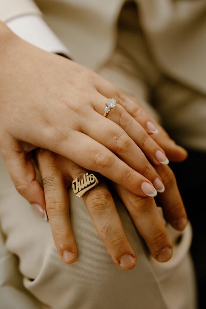 Wedding couple portraits at Le Bilboquet by a Manhattan wedding photographer