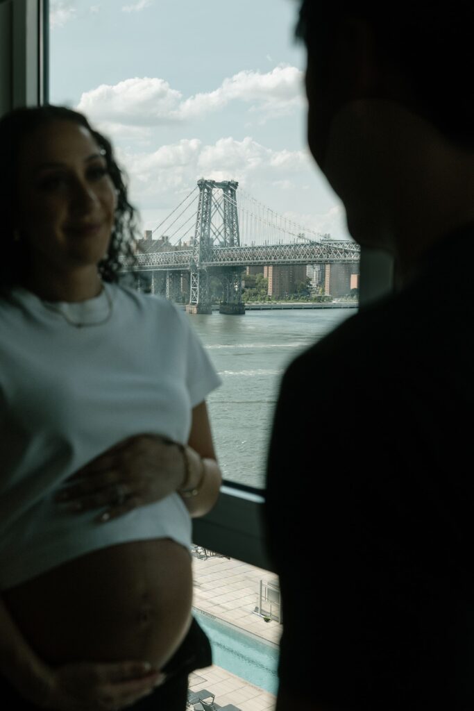 Maternity Photos at 440 Kent Ave by a Brooklyn Photographer