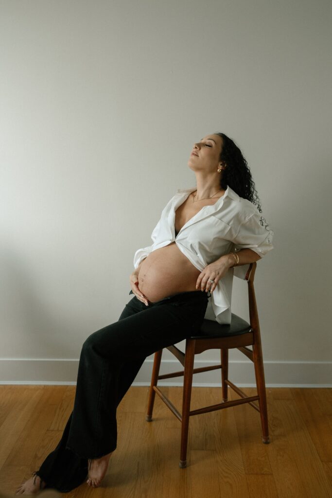 Maternity Photos at 440 Kent Ave by a Brooklyn Photographer