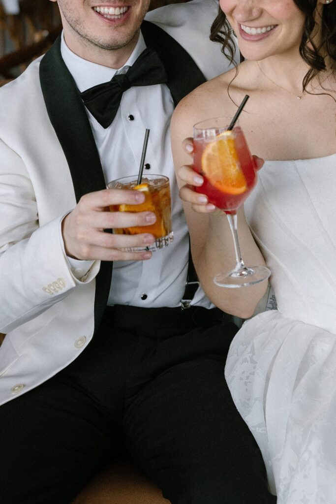 Wedding couple portraits at Battello by a New Jersey wedding photographer