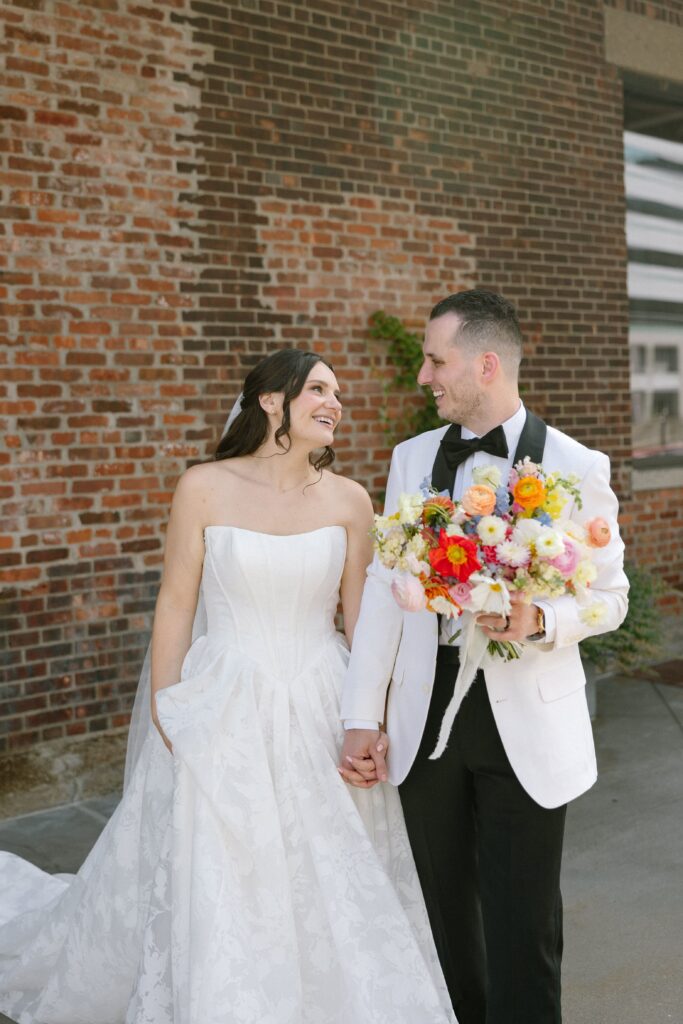 Wedding couple portraits at Battello by a New Jersey wedding photographer