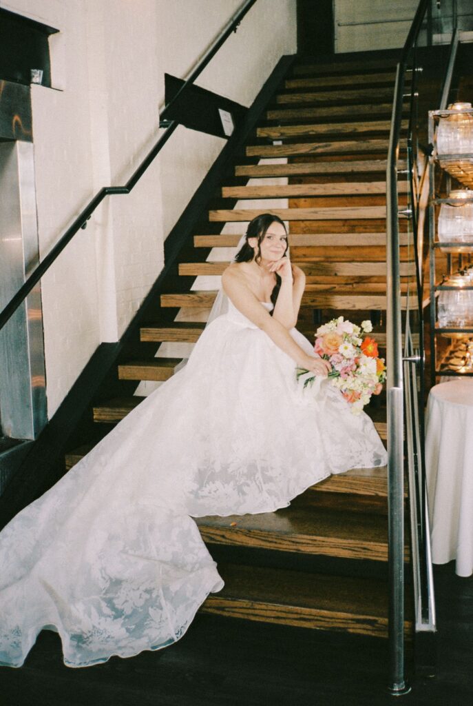 Bridal portraits at Battello by a New Jersey wedding photographer